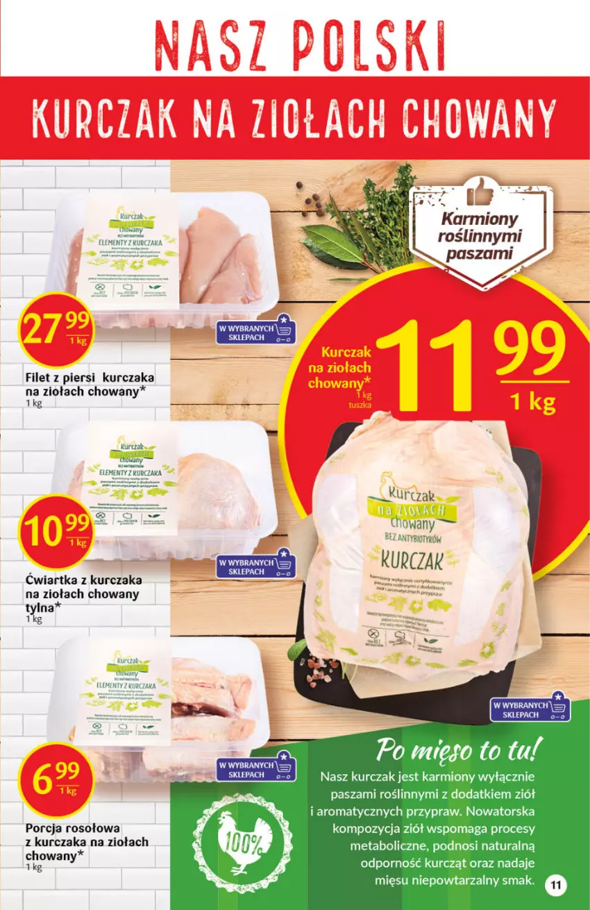 Gazetka promocyjna Delikatesy Centrum - Gazetka DC16 - ważna 28.04 do 04.05.2022 - strona 11 - produkty: Filet z piersi kurczaka, Karmi, Kurczak, Por, Tusz