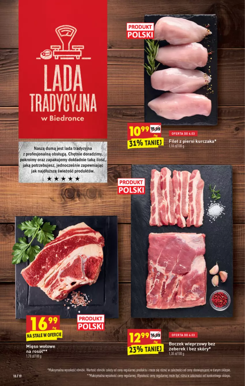 Gazetka promocyjna Biedronka - W tym tygodniu PL - ważna 04.03 do 10.03.2021 - strona 18 - produkty: Boczek, Boczek wieprzowy, Dron, Fa, Filet z piersi kurczaka, Kurczak, Por