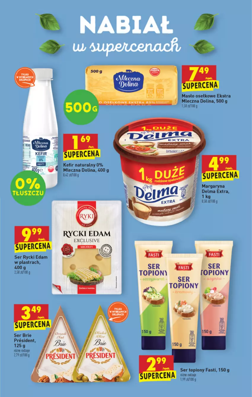 Gazetka promocyjna Biedronka - W tym tygodniu PL - ważna 04.03 do 10.03.2021 - strona 41 - produkty: Brie, Delma, Edam, Fa, Kefir, Kefir naturalny, Margaryna, Rycki Edam, Ser, Ser topiony, Top