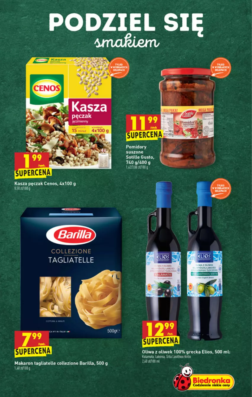 Gazetka promocyjna Biedronka - W tym tygodniu PL - ważna 04.03 do 10.03.2021 - strona 45 - produkty: Barilla, Cenos, HP, Kasza, Makaron, Oliwa z oliwek, Pomidory, Tagliatelle