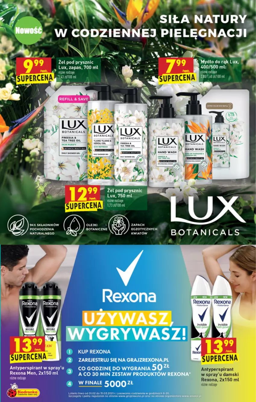 Gazetka promocyjna Biedronka - W tym tygodniu PL - ważna 04.03 do 10.03.2021 - strona 57 - produkty: Amica, Antyperspirant, Gra, Gry, Mydło, Rexona, Tea tree