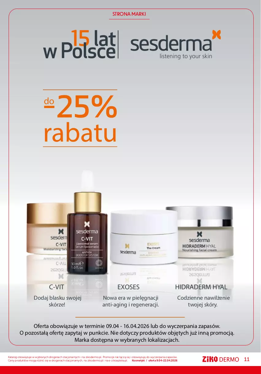 Gazetka promocyjna Ziko - Gazetka Ziko Dermo - ważna 09.04 do 22.04.2026 - strona 11 - produkty: Apteka, Gin