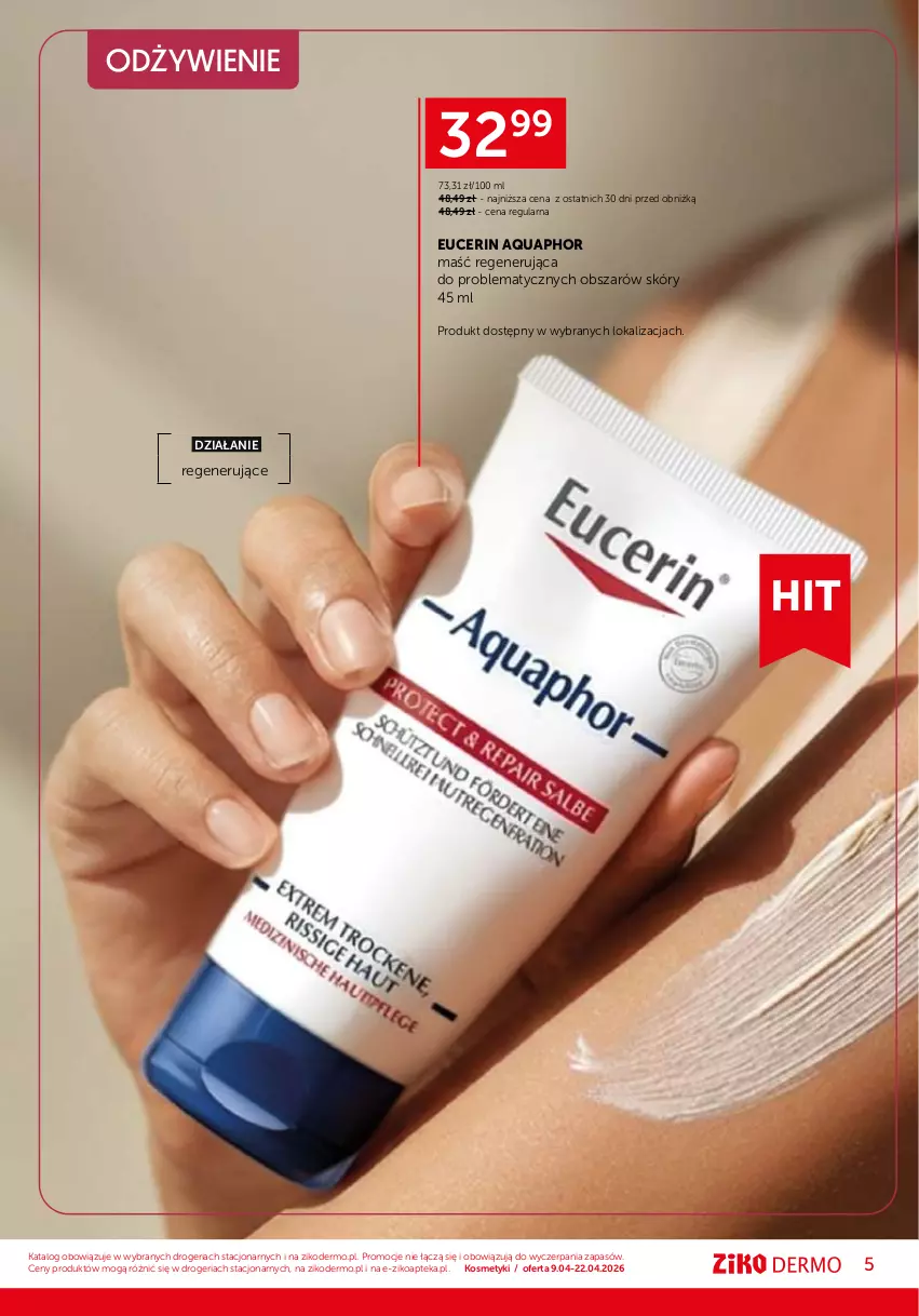 Gazetka promocyjna Ziko - Gazetka Ziko Dermo - ważna 09.04 do 22.04.2026 - strona 5 - produkty: Apteka, Aquaphor