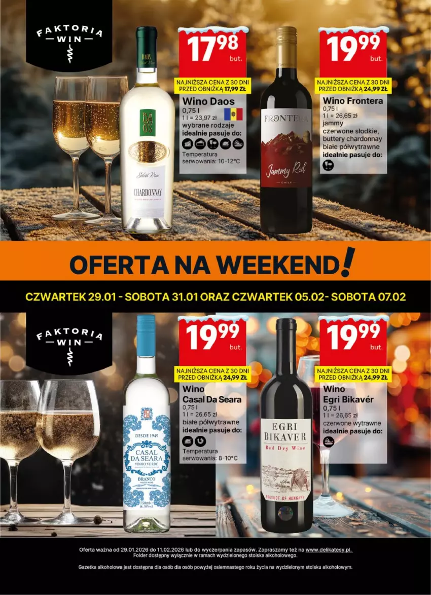 Gazetka promocyjna Delikatesy Centrum - Delibarek DC05-DC06 - ważna 29.01 do 11.02.2026 - strona 2 - produkty: Chardonnay, Rama, Ser, Tera, Wino