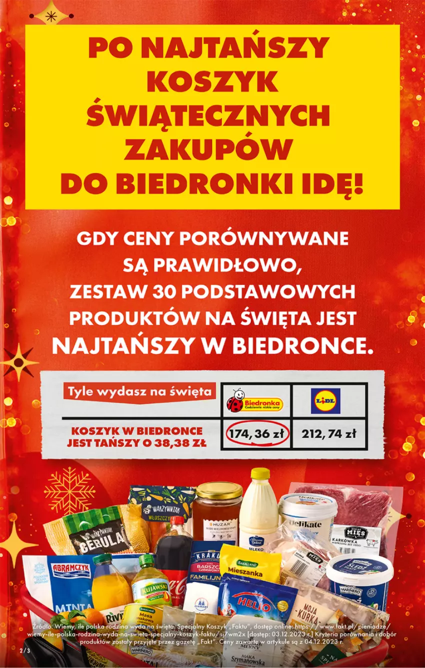 Gazetka promocyjna Biedronka - Od czwartku - ważna 14.12 do 20.12.2023 - strona 2 - produkty: Dron, Kosz, Por