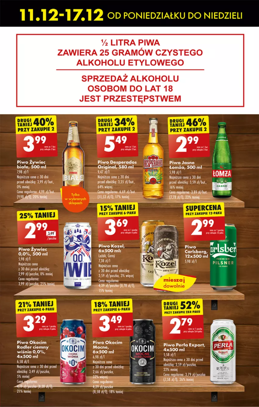 Gazetka promocyjna Biedronka - Od czwartku - ważna 14.12 do 20.12.2023 - strona 53 - produkty: Desperados, Gin, Gra, Koc, Kozel, Okocim, Piwa, Piwo, Por, Radler