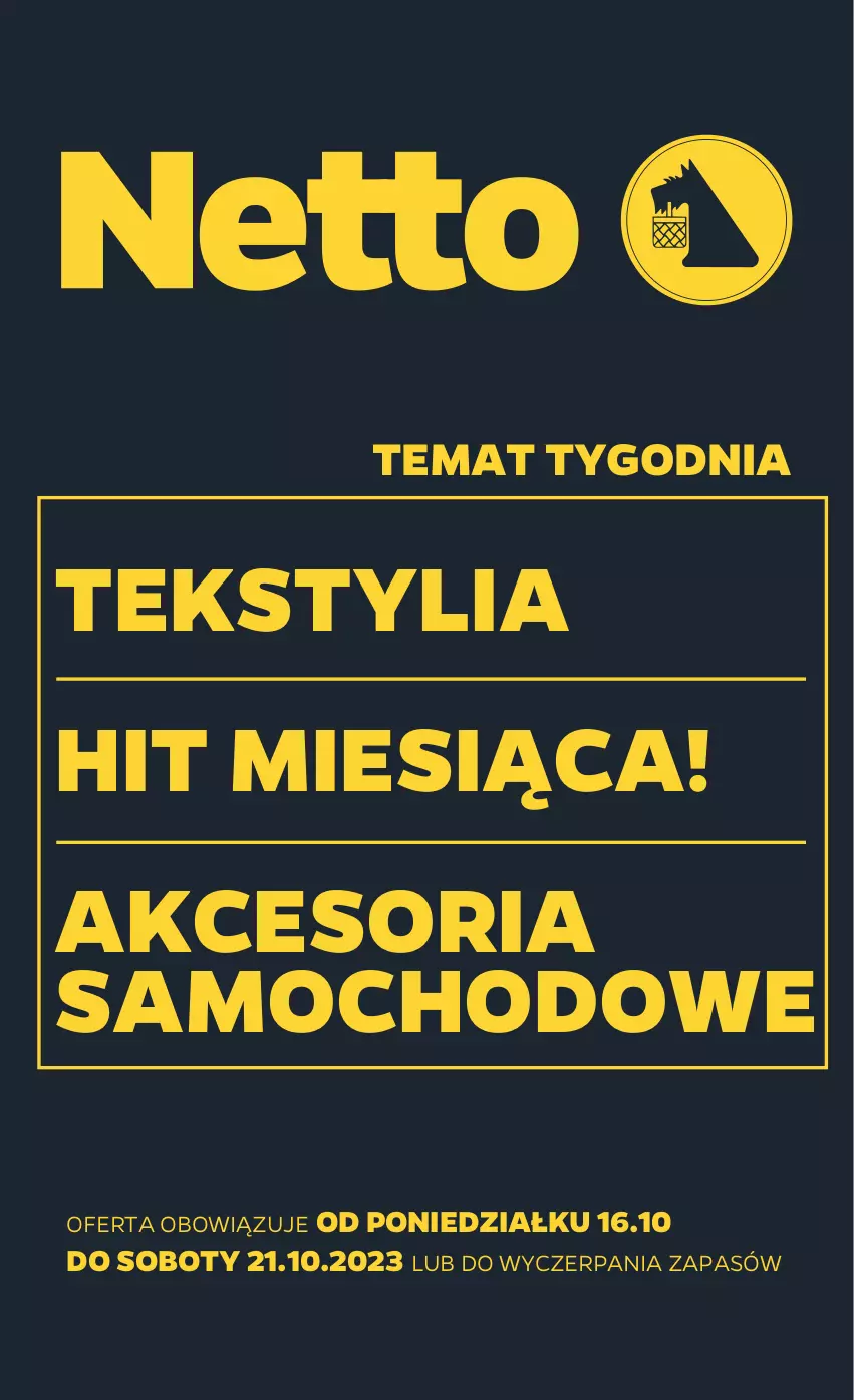 Gazetka promocyjna Netto - Akcesoria i dodatki - ważna 16.10 do 21.10.2023 - strona 1