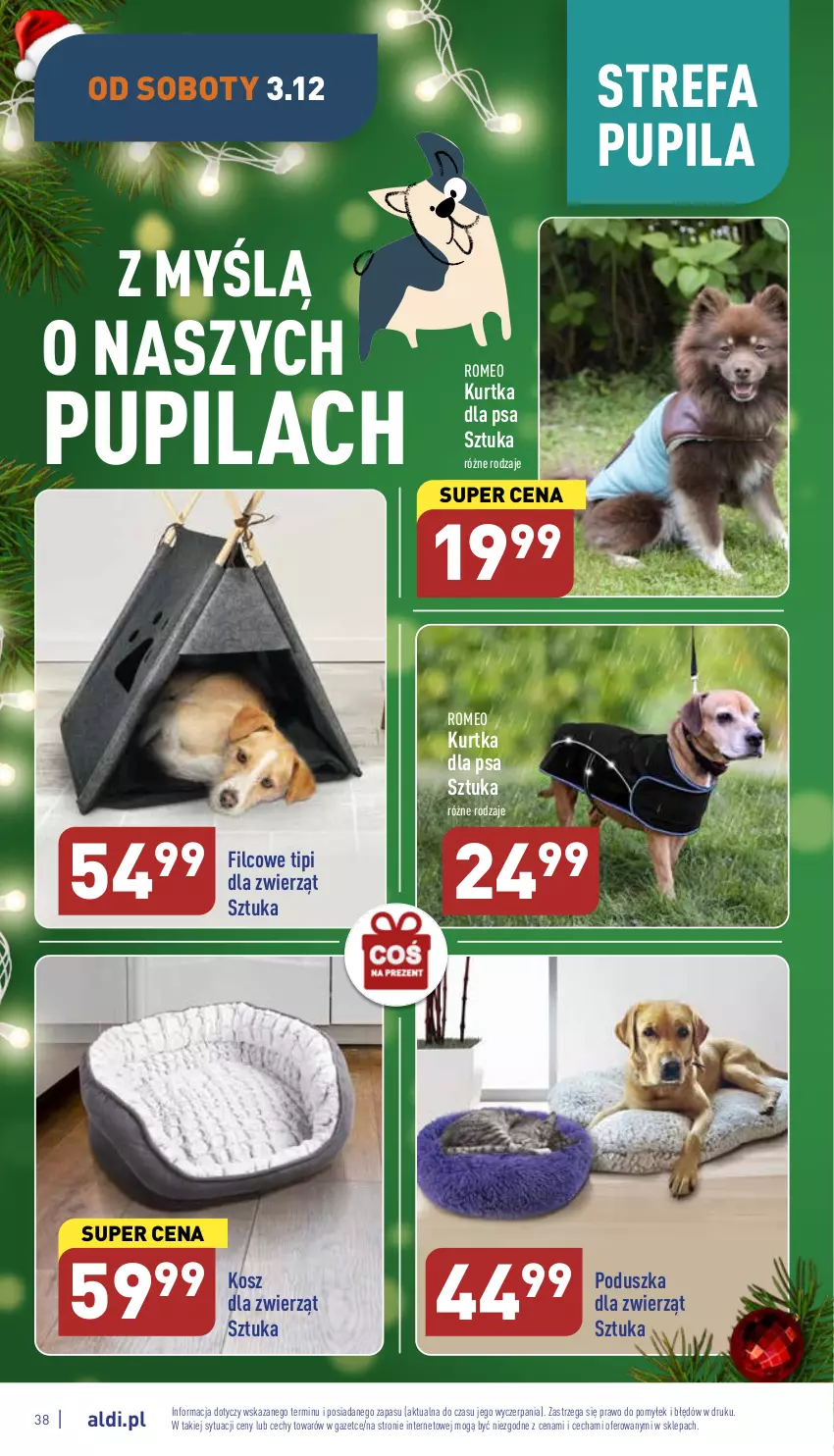 Gazetka promocyjna Aldi - Pełny katalog - ważna 28.11 do 03.12.2022 - strona 38 - produkty: Fa, Kosz, Kurtka, O nas, Poduszka