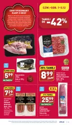 Gazetka promocyjna Aldi - Pełny katalog - Gazetka - ważna od 03.12 do 03.12.2022 - strona 25 - produkty: Mięso mielone, Polędwiczka wieprzowa, Mięsne specjały, Karp, Kiełbaski pieprzowe, Pieprz, Morliny, Mięso