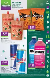 Gazetka promocyjna Stokrotka - Stokrotka Express - Gazetka - ważna od 19.11 do 19.11.2025 - strona 1 - produkty: Warzywa, Mus, Red Bull, Chipsy, Cynk, Chipsy nachos, Napój izotoniczny, Oshee, Owoce, Napój, Mięso, Fa