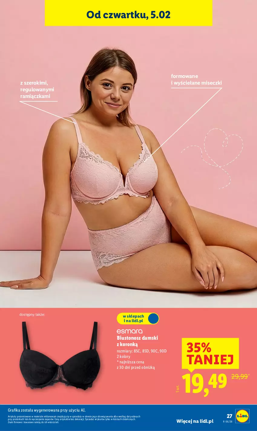 Gazetka promocyjna Lidl - GAZETKA - ważna 02.02 do 07.02.2026 - strona 33 - produkty: Biustonosz, Gra, Grafika