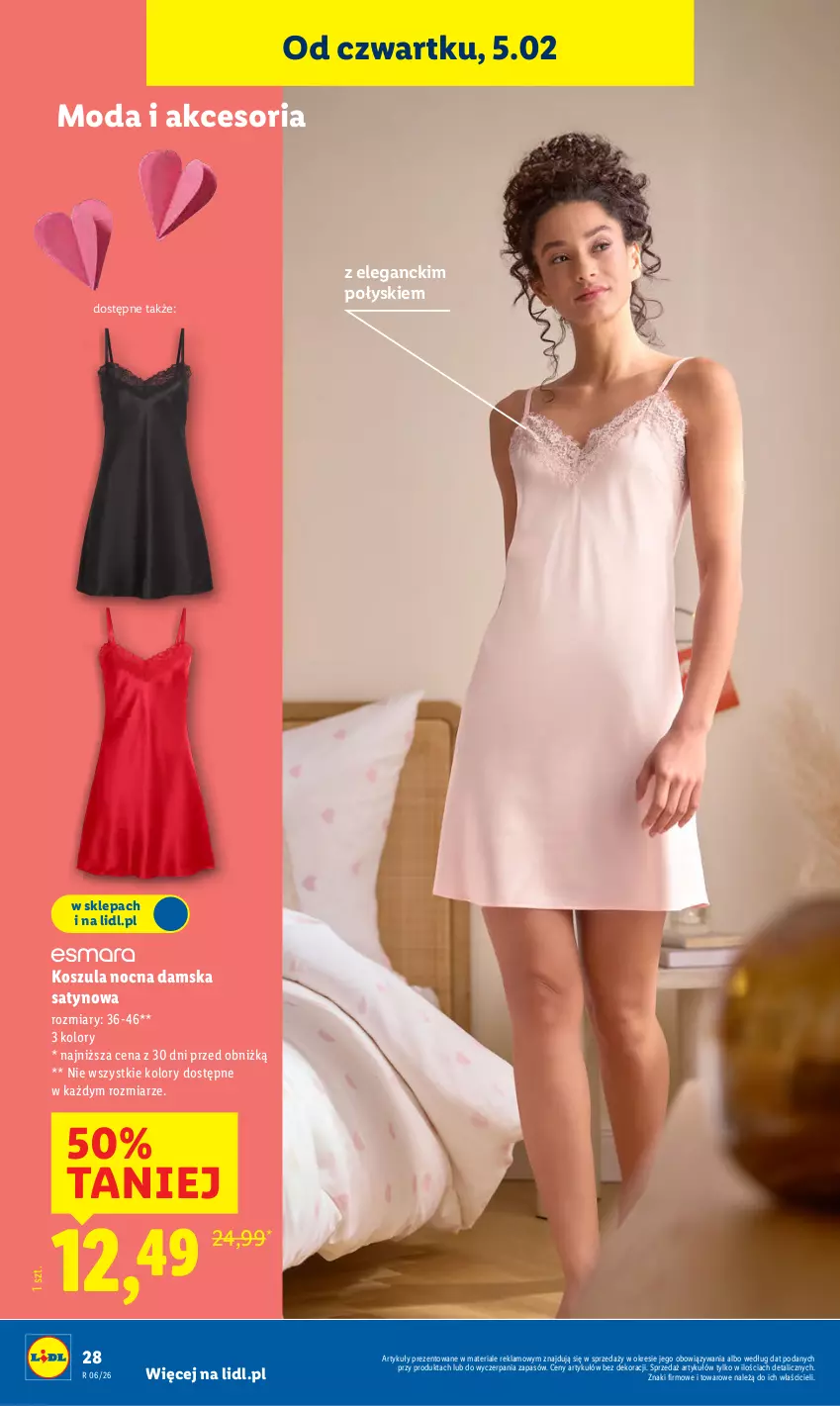 Gazetka promocyjna Lidl - GAZETKA - ważna 02.02 do 07.02.2026 - strona 34 - produkty: Kosz, Koszula, Koszula nocna, Moda