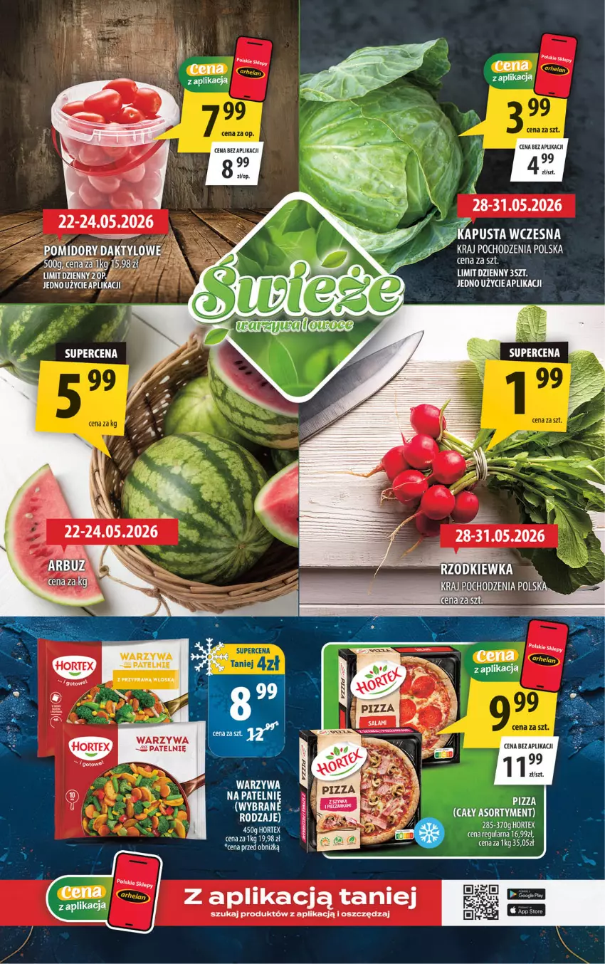 Gazetka promocyjna Arhelan - Gazetka - ważna 22.05 do 31.05.2026 - strona 2 - produkty: Arbuz, Hortex, Warzywa