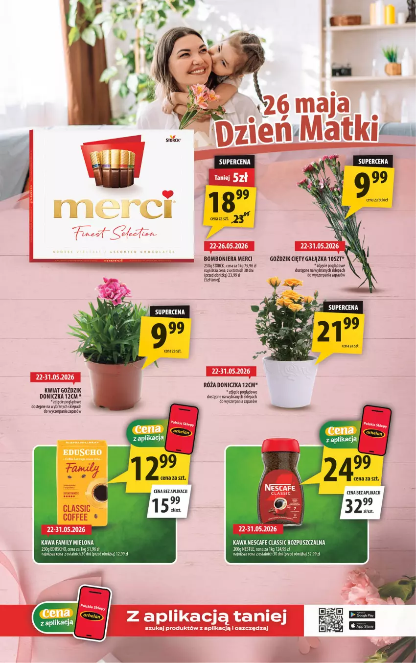 Gazetka promocyjna Arhelan - Gazetka - ważna 22.05 do 31.05.2026 - strona 3 - produkty: Bomboniera, Bukiet, Fa, Kawa, Merci, Róża