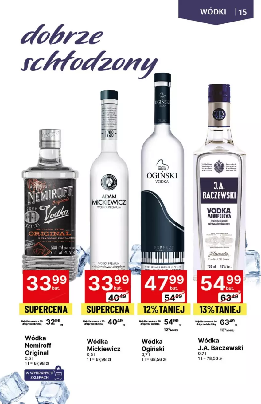 Gazetka promocyjna Delikatesy Centrum - DeliBarek DC49/DC50 - ważna 14.12.2023 do 03.01.2024 - strona 15 - produkty: Gin, Ogiński, Wódka