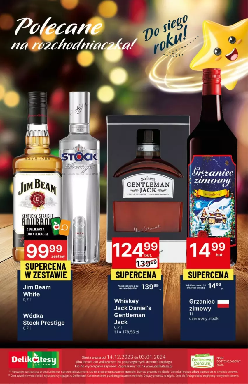 Gazetka promocyjna Delikatesy Centrum - DeliBarek DC49/DC50 - ważna 14.12.2023 do 03.01.2024 - strona 32 - produkty: Jack Daniel's, Por, Rum, Whiskey, Wódka