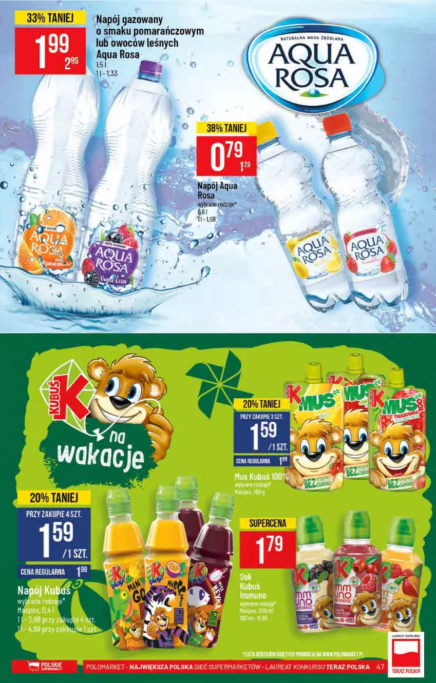 Gazetka promocyjna PoloMarket - Gazetka pomocyjna - ważna 30.06 do 06.07.2021 - strona 47 - produkty: Napój, Napój gazowany