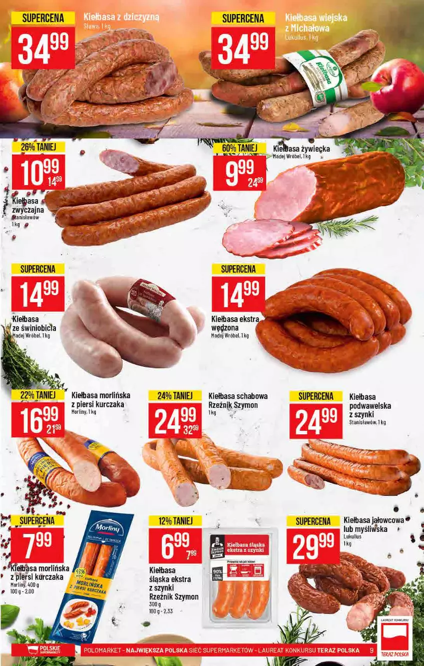 Gazetka promocyjna PoloMarket - Gazetka pomocyjna - ważna 30.06 do 06.07.2021 - strona 9 - produkty: BIC, Kiełbasa, Kiełbasa schabowa, Kiełbasa z piersi kurczaka, Kurczak, LG, Madej Wróbel, Morliny, Wawel