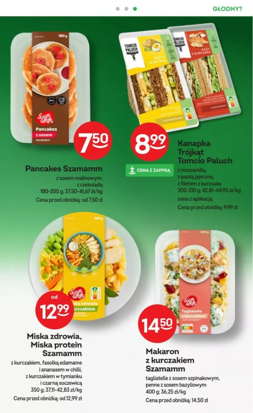 Gazetka promocyjna Żabka - ważna 17.01 do 30.01.2024 - strona 2 - produkty: Ananas, Bazyl, Edam, Fa, Kurczak, Makaron, Miska, Penne, Sos, Szpinak, Tagliatelle