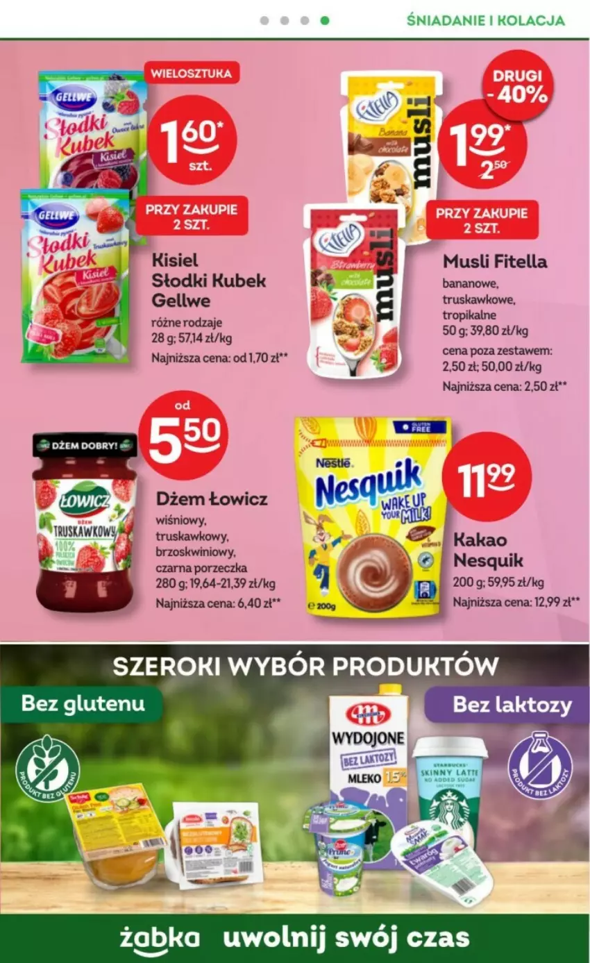 Gazetka promocyjna Żabka - ważna 17.01 do 30.01.2024 - strona 38 - produkty: Dżem, Kakao, Kisiel, Kubek, Mus, Nesquik, Por