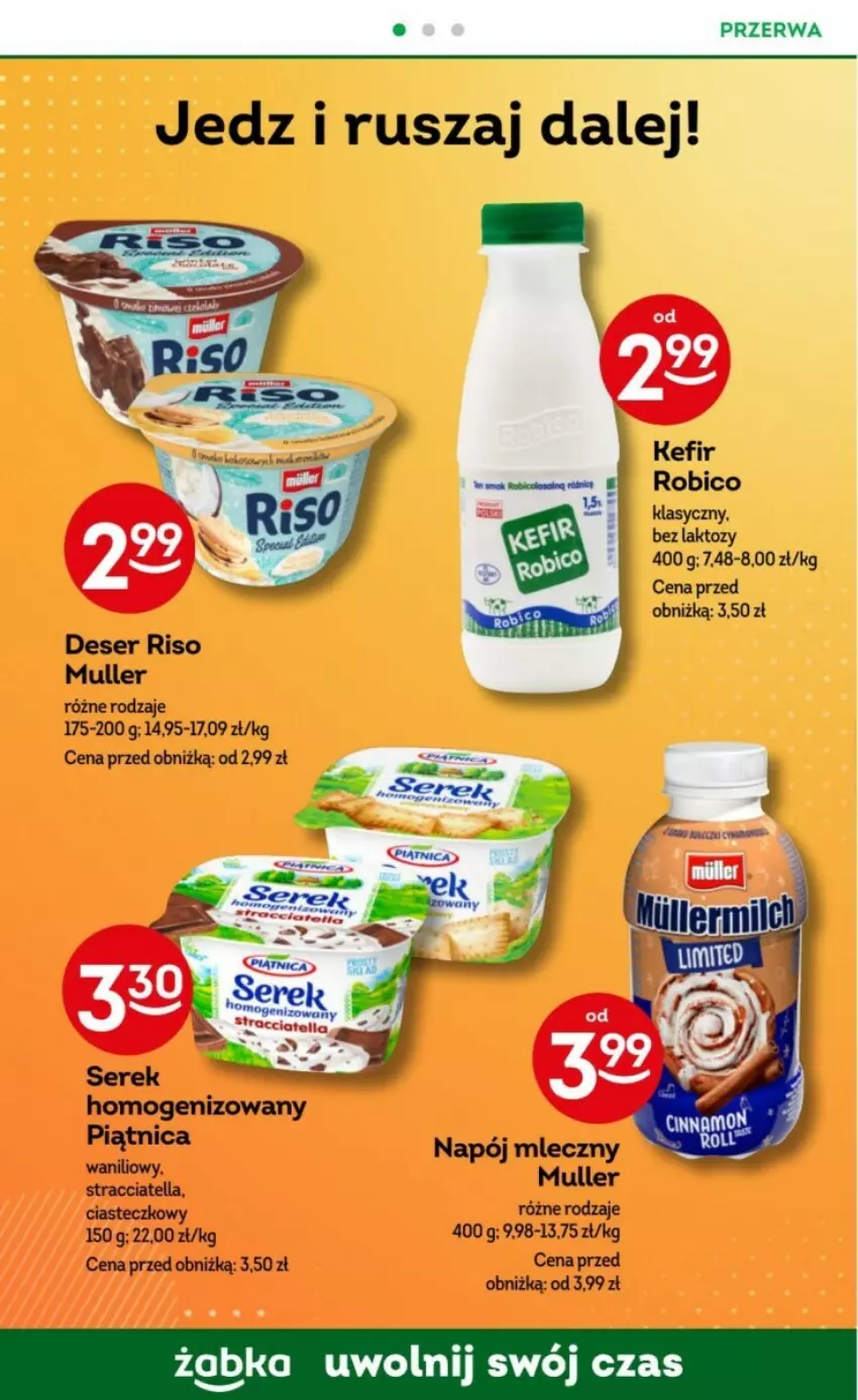 Gazetka promocyjna Żabka - ważna 17.01 do 30.01.2024 - strona 39 - produkty: BIC, Deser, Kefir, Robico, Ser