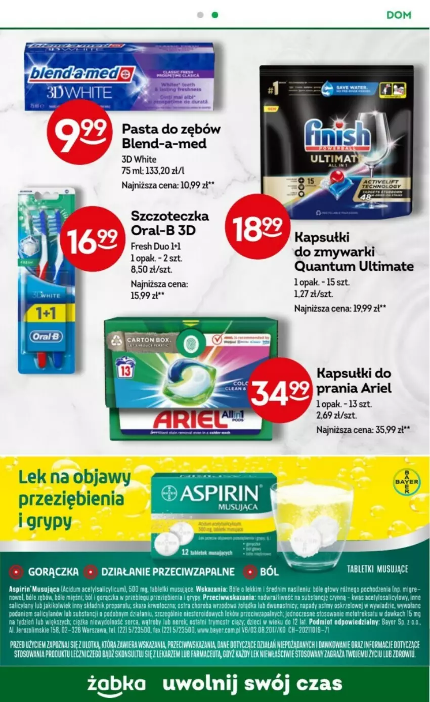 Gazetka promocyjna Żabka - ważna 17.01 do 30.01.2024 - strona 50 - produkty: Ariel, Blend-a-Med, Fa, Gra, Gry, Kapsułki do prania, Mus, Pasta do zębów, Szczoteczka, Tablet, Tabletki musujące, Zmywarki, Znicz