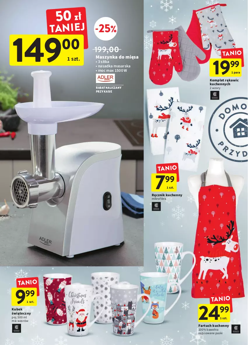 Gazetka promocyjna Intermarche - Gazetka Intermarche - ważna 03.11 do 08.11.2022 - strona 36 - produkty: Fa, Fartuch kuchenny, Kubek, Maszynka, Ręcznik, Ręcznik kuchenny, Szynka, Wełna