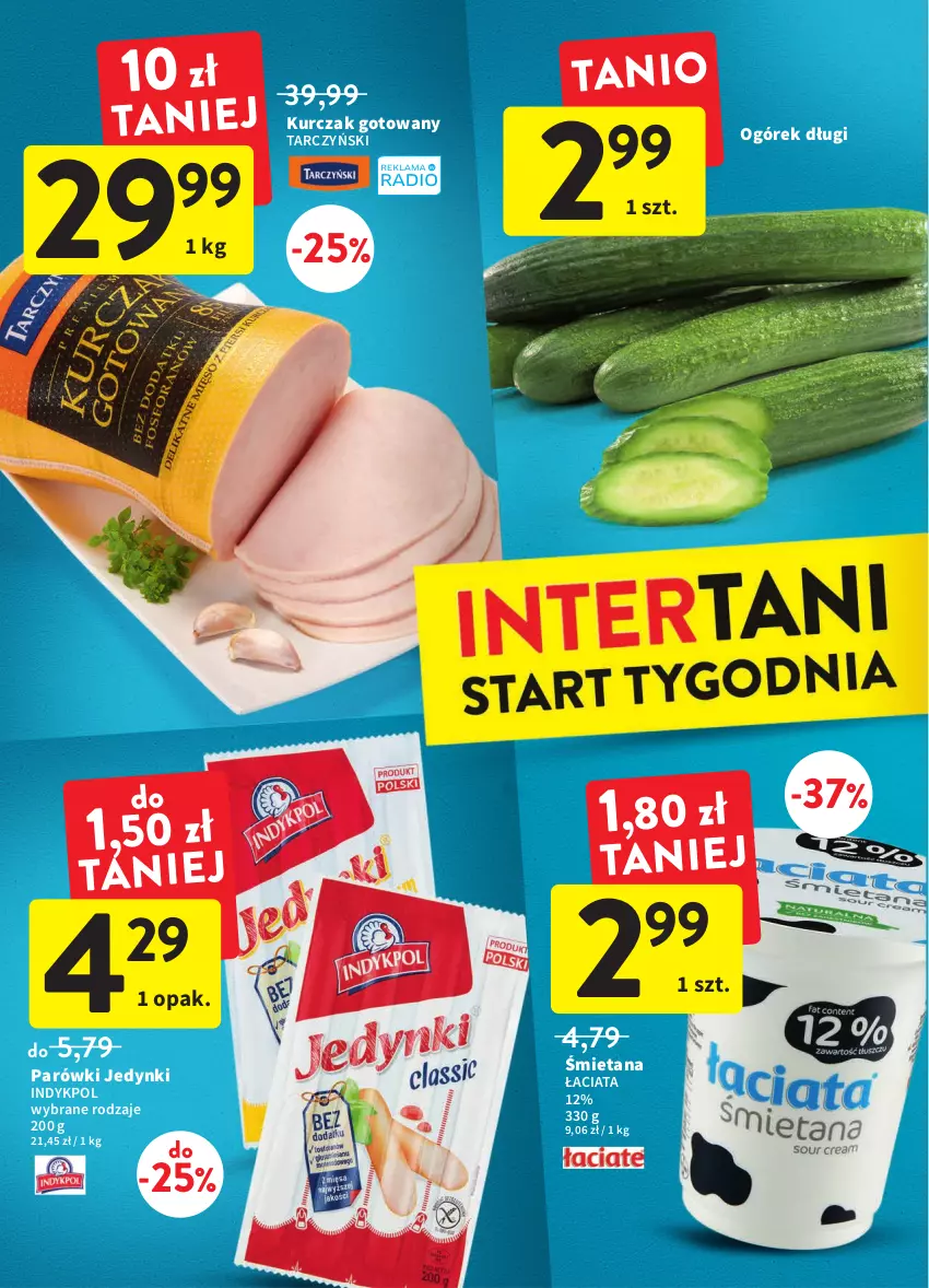 Gazetka promocyjna Intermarche - Gazetka Intermarche - ważna 03.11 do 08.11.2022 - strona 38 - produkty: Kurczak, Kurczak gotowany, Ogórek, Parówki, Tarczyński