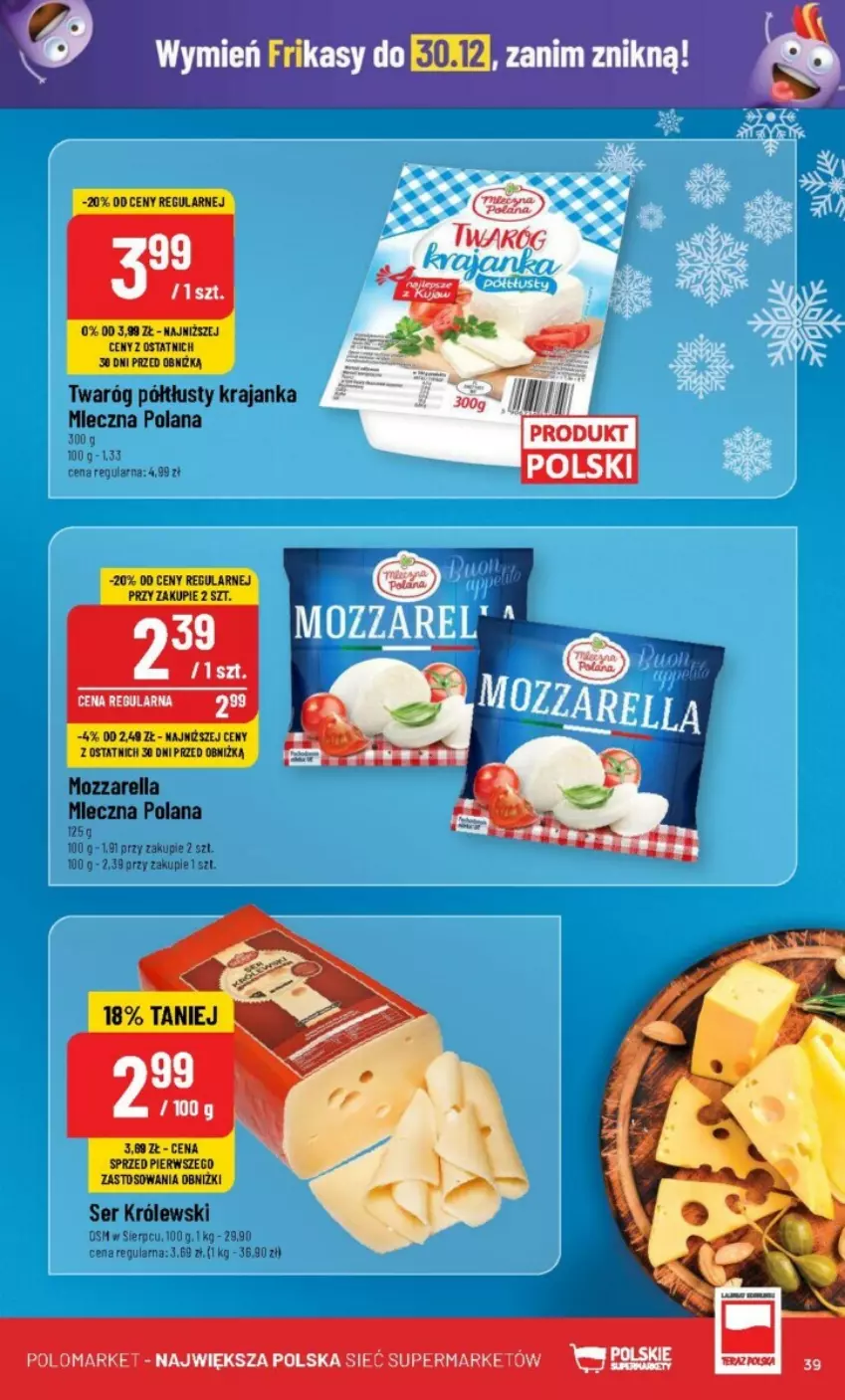 Gazetka promocyjna PoloMarket - ważna 20.12 do 23.12.2023 - strona 33 - produkty: LANA, Mozzarella, Rum, Twaróg, Twaróg półtłusty