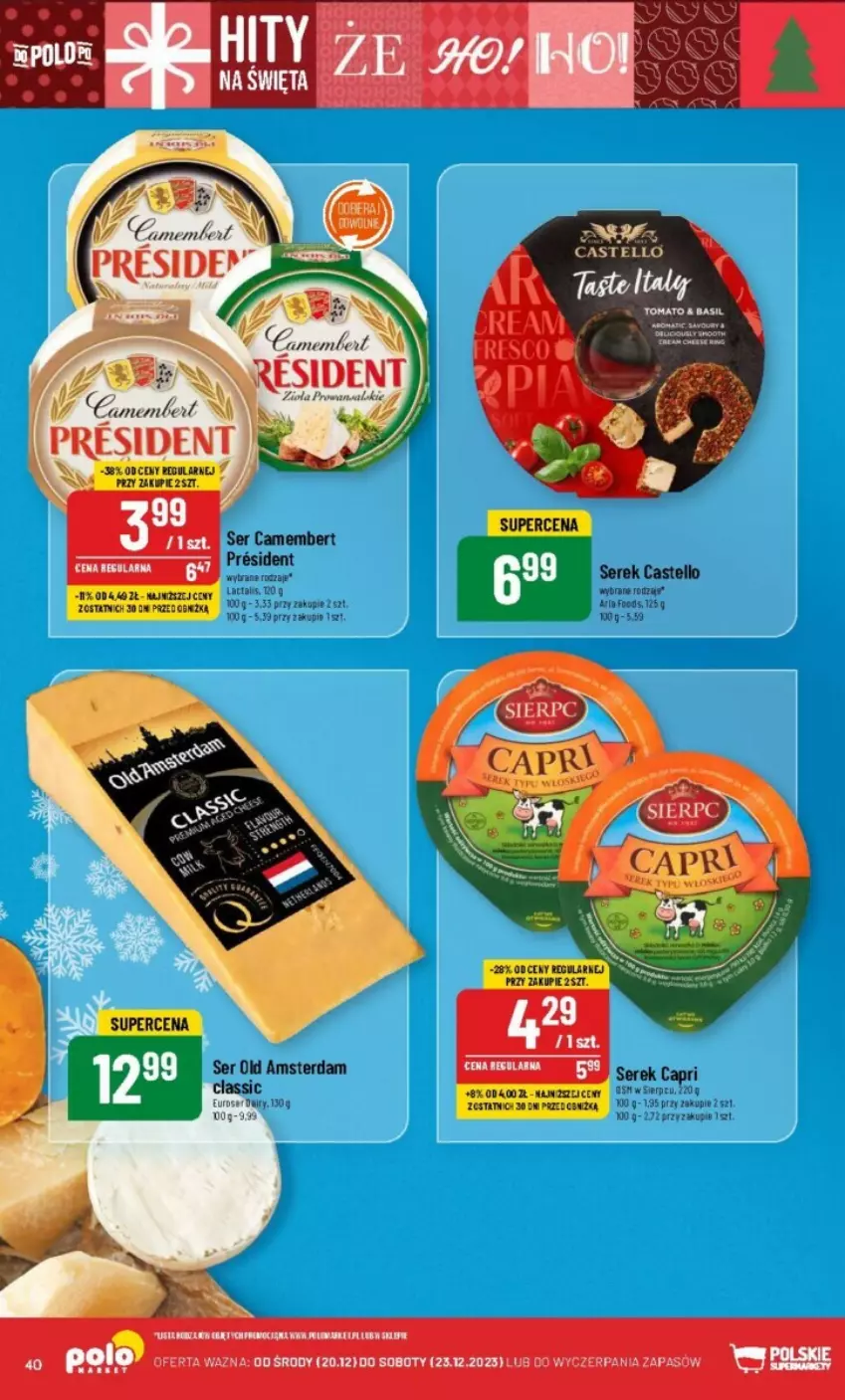 Gazetka promocyjna PoloMarket - ważna 20.12 do 23.12.2023 - strona 35 - produkty: Ser, Serek, Tran