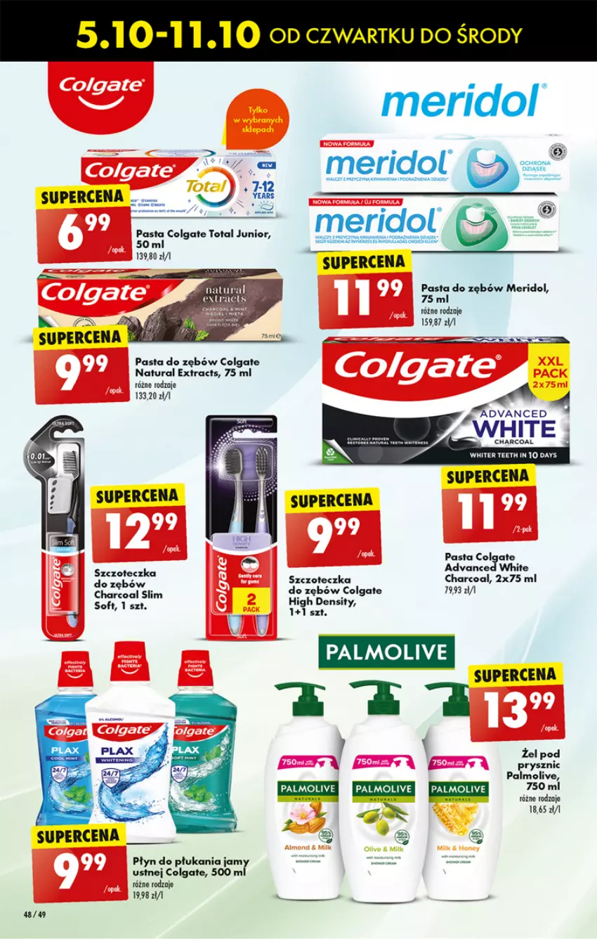 Gazetka promocyjna Biedronka - Od czwartku - ważna 05.10 do 11.10.2023 - strona 50 - produkty: Colgate, Colgate Total, Fa, LG, Palmolive, Pasta do zębów, Płyn do płukania, Płyn do płukania jamy ustnej, Por, Szczoteczka, Szczoteczka do zębów