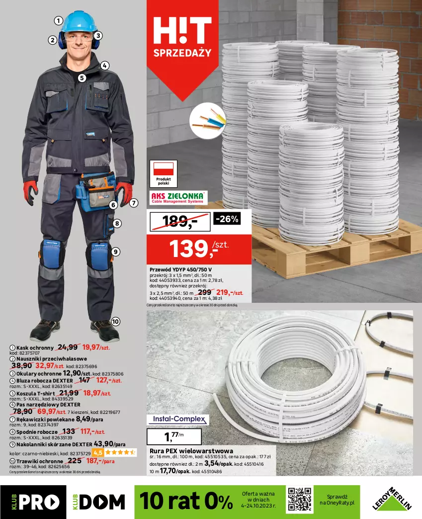 Gazetka promocyjna Leroy Merlin - Gazetka Leroy Merlin - ważna 04.10 do 24.10.2023 - strona 29 - produkty: Bluza, Bosch, Celma, Control, Gra, Kask, Koc, Kosz, Koszula, Myjka ciśnieniowa, Odkurzacz, Odkurzacz warsztatowy, Okulary ochronne, Orka, Pas narzędziowy, Pistolet, Przewód, Rum, Rura, Sok, Spodnie, Szczotka, Szlifierka, T-shirt, Tarka, Wkręt, Wkrętarka