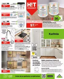 Gazetka promocyjna Leroy Merlin - Gazetka Leroy Merlin - Gazetka - ważna od 24.10 do 24.10.2023 - strona 9 - produkty: Emulsja, Beckers, Por, Gra, Bateria kuchenna, Papier, Zlew, Ociekacz, Kuchnia, Zestaw mebli kuchennych, Zlewozmywak, Farba lateksowa, Luxens, Designer Colour, Bateria, Dekoral, Meble, Podkład, LG, Fa