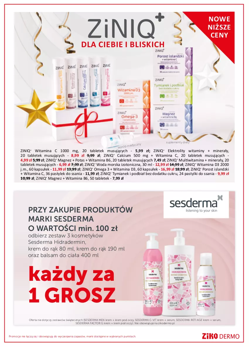 Gazetka promocyjna Ziko - 16-29.12 - ważna 16.12 do 29.12.2021 - strona 16 - produkty: Balsam do ciała, Calcium, Fa, Isla, Krem do rąk, Krem pod oczy, Magnez, Mus, Pastylki, Por, Rum, Ser, Serum, Sesderma, Tablet, Woda