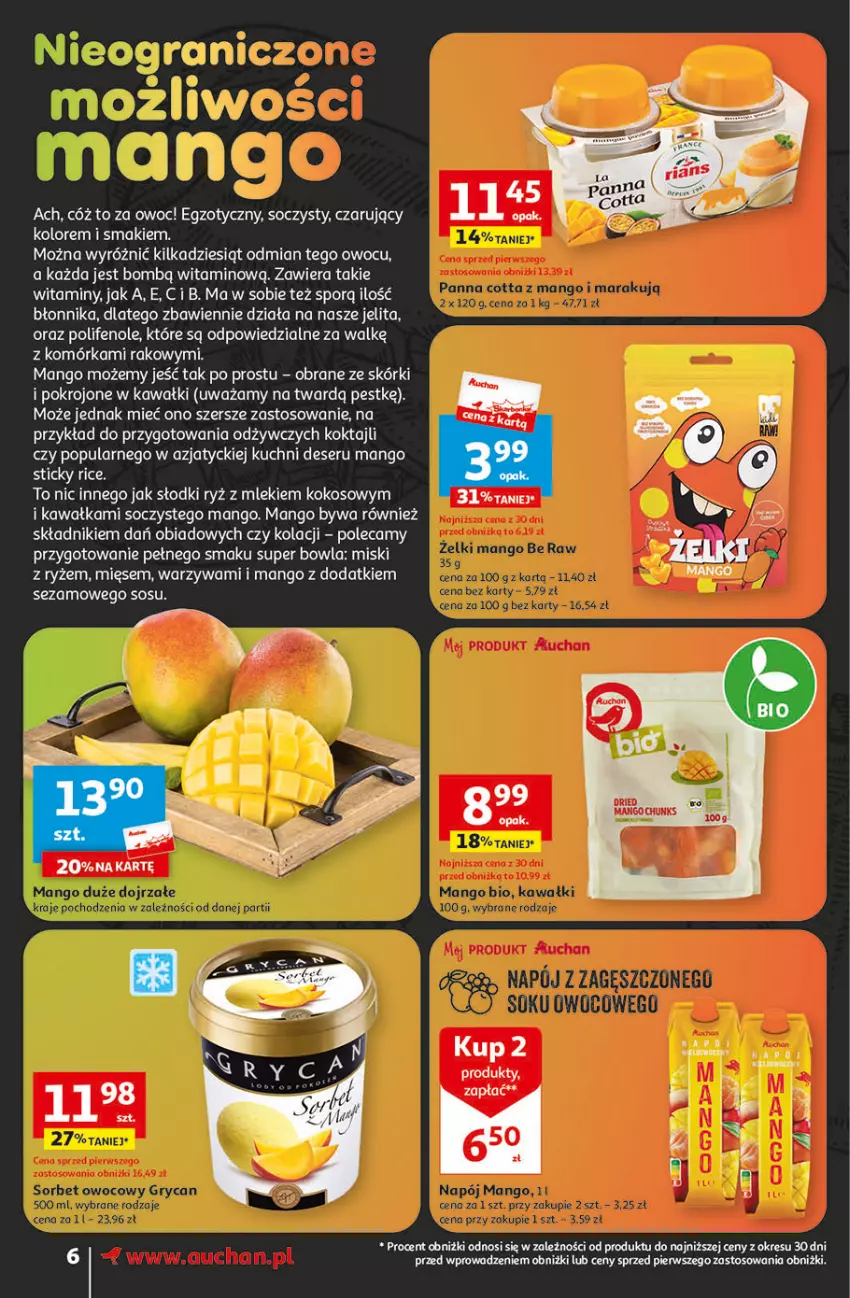 Gazetka promocyjna Auchan - Gazetka Świat Pełen Smaku Supermarket Auchan - ważna 01.02 do 07.02.2024 - strona 6 - produkty: Deser, Kawa, Kokos, Mango, Por, Ryż, Ser, Sezam, Sos, Warzywa