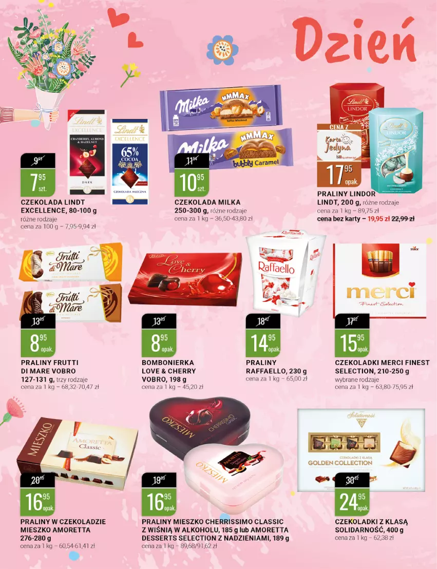 Gazetka promocyjna Bi1 - Dzień Mamy - ważna 18.05 do 24.05.2022 - strona 4 - produkty: Czekolada, Fa, Lindor, Lindt, Merci, Milka, Praliny, Raffaello, Ser