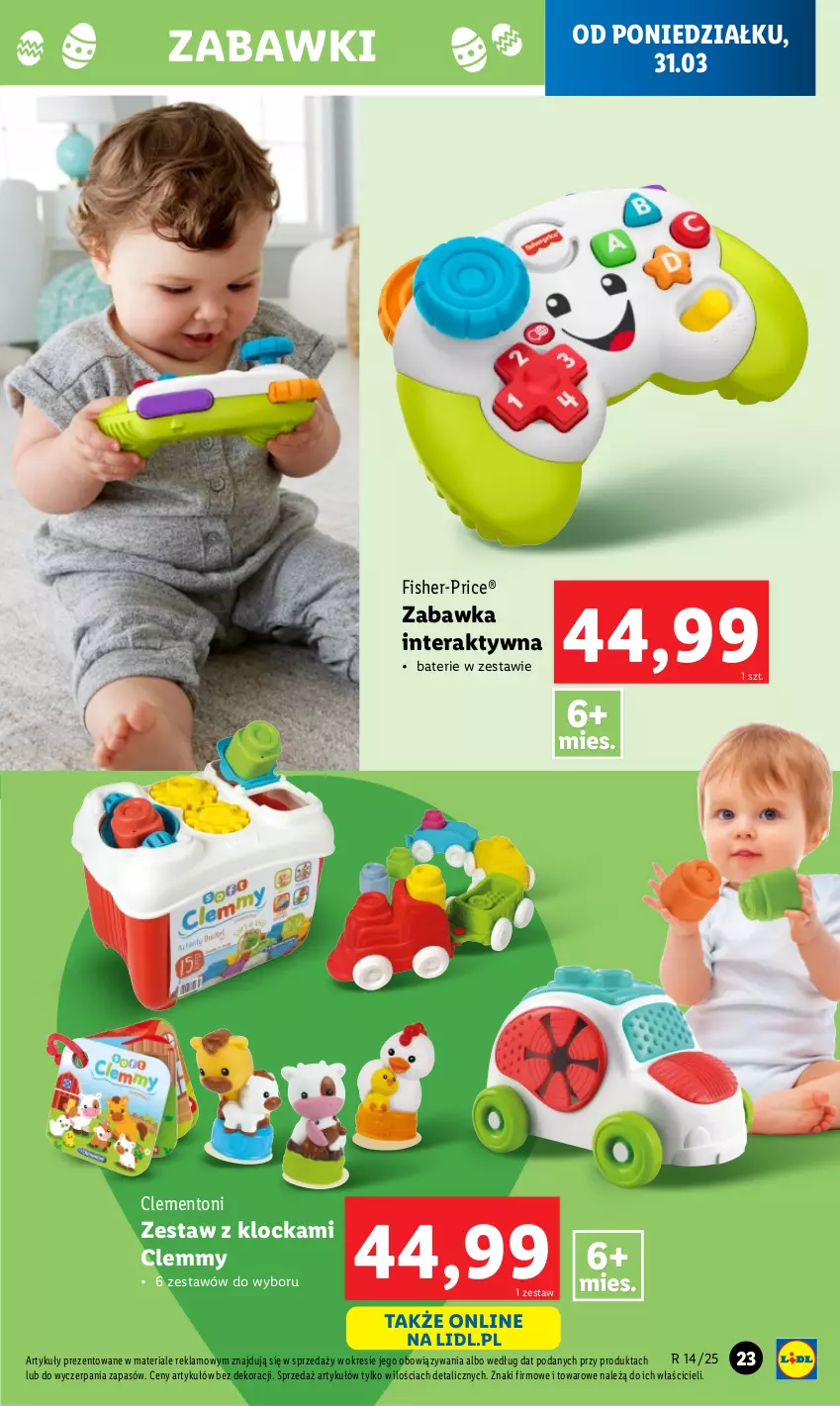 Gazetka promocyjna Lidl - GAZETKA - ważna 31.03 do 05.04.2025 - strona 25 - produkty: Fisher-Price, Tera, Zabawka
