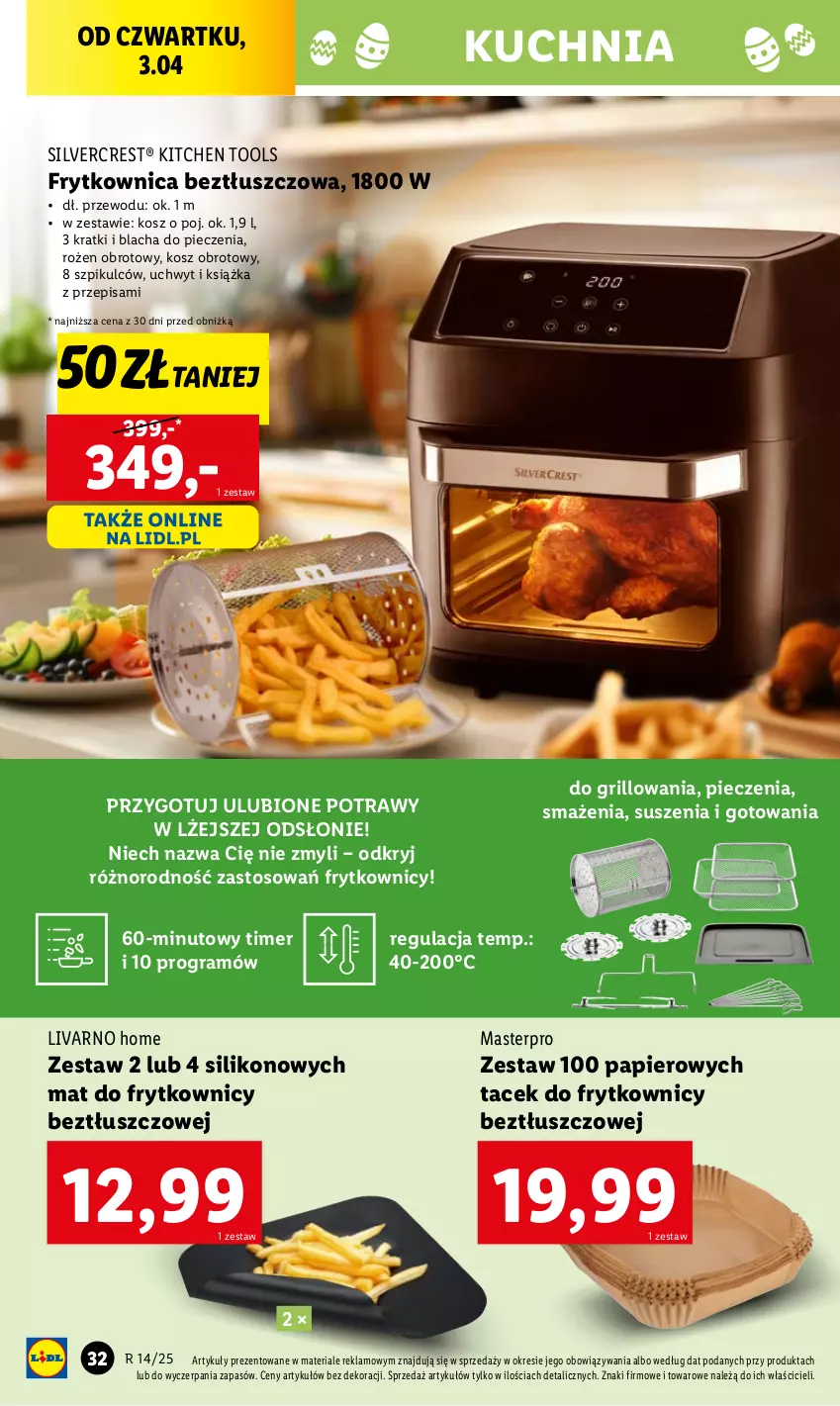 Gazetka promocyjna Lidl - GAZETKA - ważna 31.03 do 05.04.2025 - strona 34 - produkty: Blacha do pieczenia, Gra, Grill, Ivar, Kosz, Książka, Kuchnia, Papier, Piec, Silvercrest