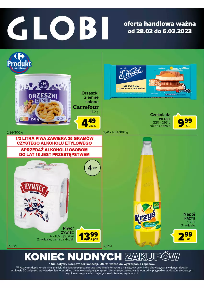 Gazetka promocyjna Carrefour - Gazetka Globi - ważna 28.02 do 06.03.2023 - strona 1 - produkty: Gra, Piwa