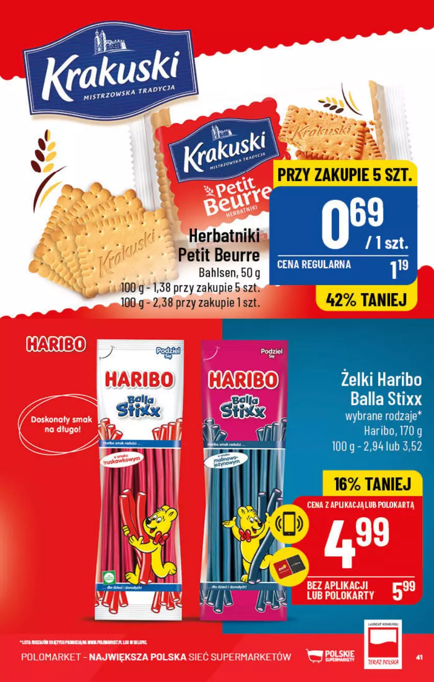 Gazetka promocyjna PoloMarket - Gazetka pomocyjna - ważna 02.11 do 08.11.2022 - strona 41 - produkty: Haribo, Herbatniki