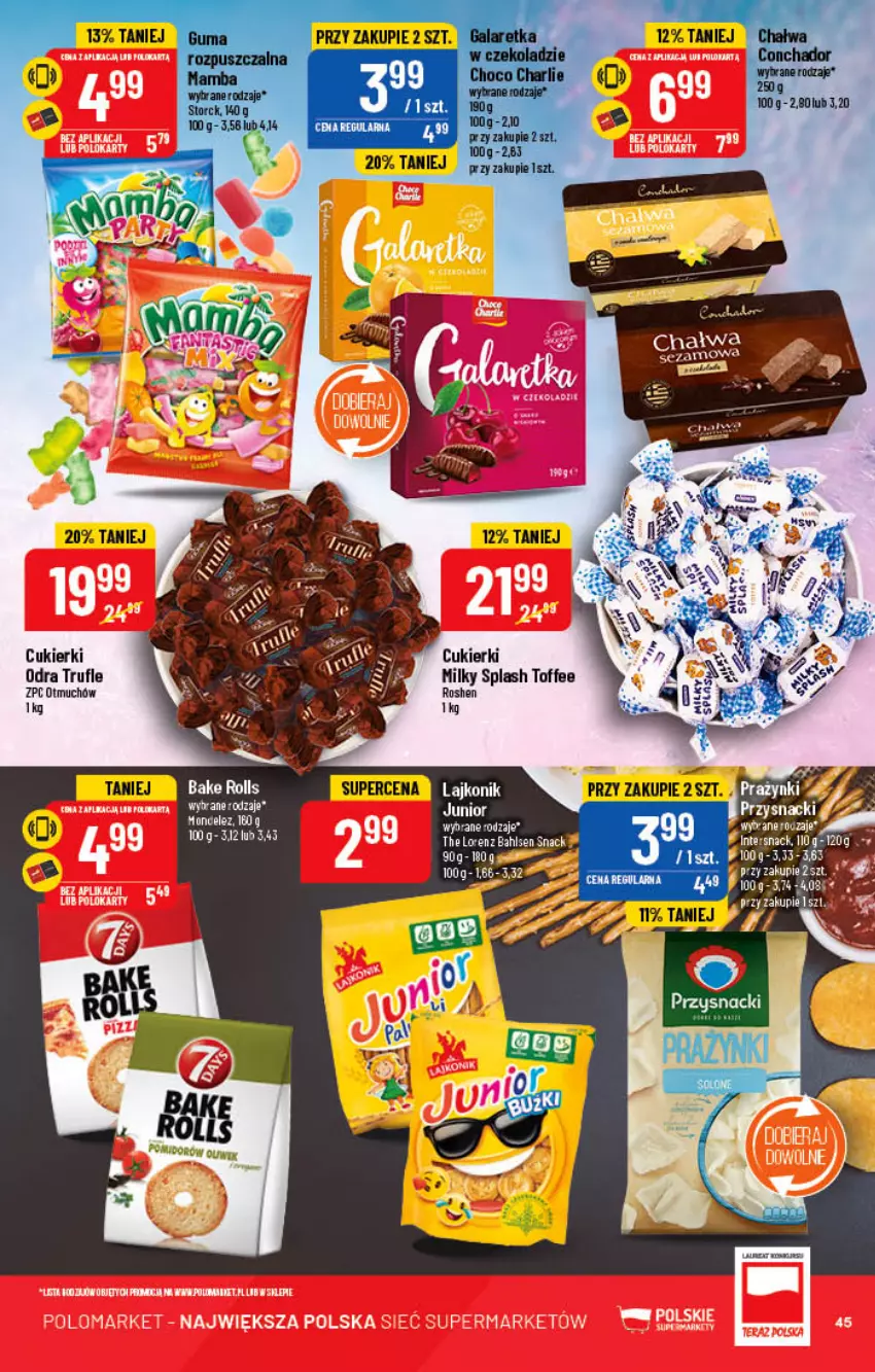 Gazetka promocyjna PoloMarket - Gazetka pomocyjna - ważna 02.11 do 08.11.2022 - strona 45 - produkty: AEG, Bake Rolls, Cukier, Cukierki, Lorenz, Tran