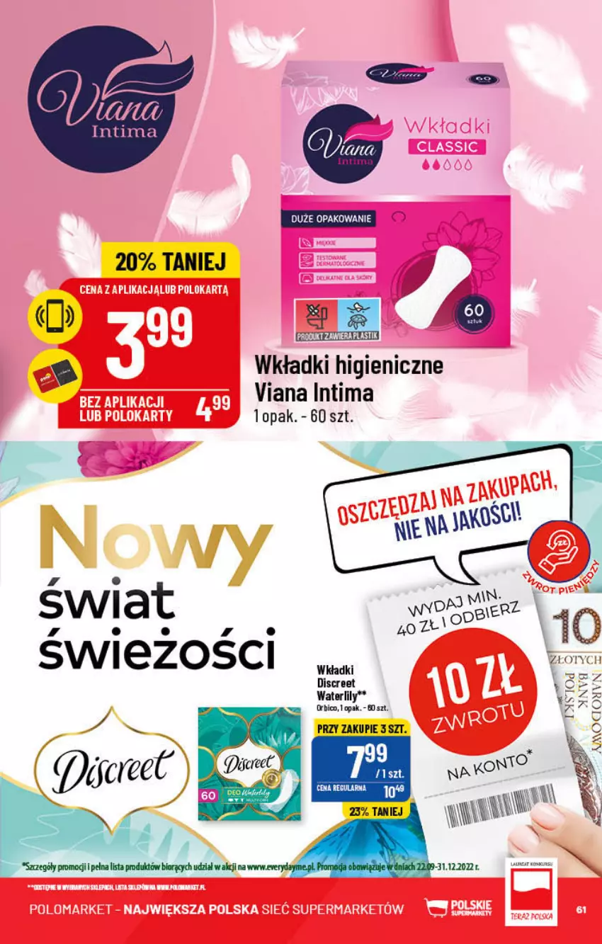 Gazetka promocyjna PoloMarket - Gazetka pomocyjna - ważna 02.11 do 08.11.2022 - strona 61 - produkty: Wkładki