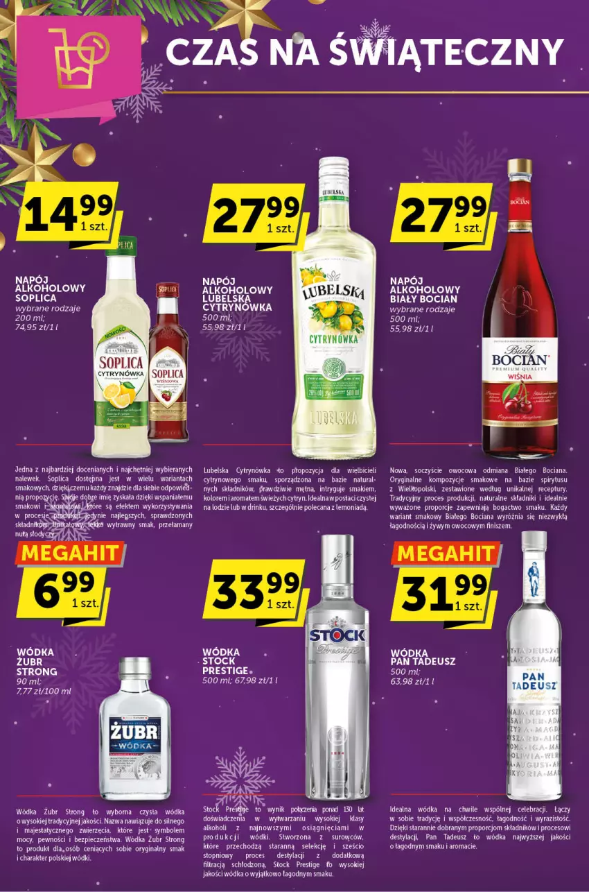 Gazetka promocyjna ABC - ważna 30.11 do 12.12.2023 - strona 2 - produkty: Biały Bocian, BIC, Gin, Napój, Piec, Por, Sok, Soplica, Stock, Top, Wódka