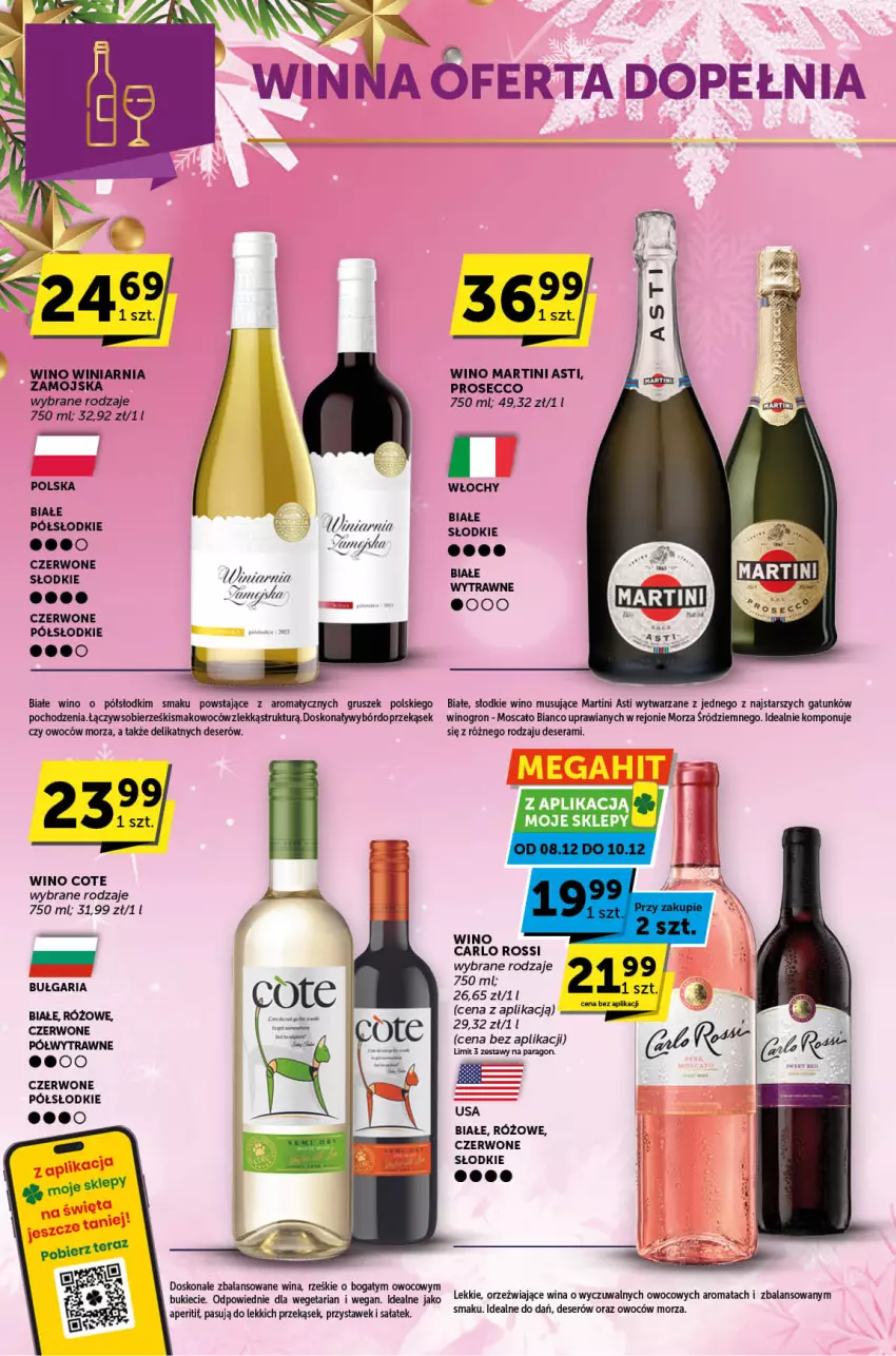 Gazetka promocyjna ABC - ważna 30.11 do 12.12.2023 - strona 6 - produkty: Carlo Rossi, Deser, Martini, Mus, Prosecco, Sałat, Ser, Winiarnia Zamojska, Wino, Wino musujące