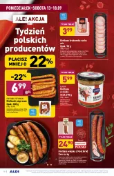 Gazetka promocyjna Aldi - SUPER SMACZNE OKAZJE - Gazetka - ważna od 18.09 do 18.09.2021 - strona 10 - produkty: Kurczak, Kiełbasa wiejska, Kiełbasa krakowska, Kiełbaski pieprzowe, Tera, Wawel, Pieprz, Przysmaki, Kiełbasa