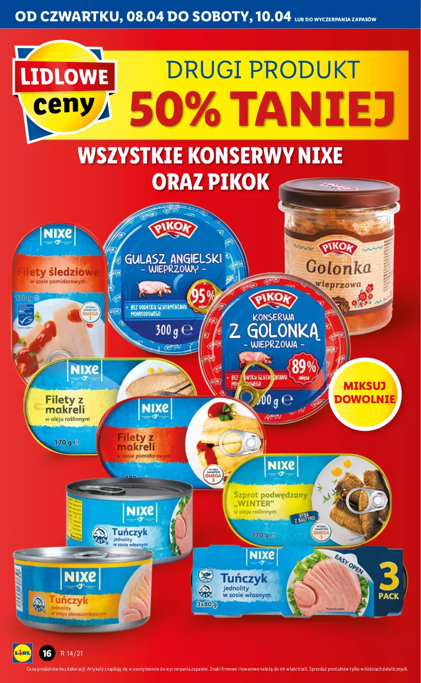 Gazetka promocyjna Lidl - GAZETKA - ważna 08.04 do 10.04.2021 - strona 16 - produkty: PIKOK, Ser