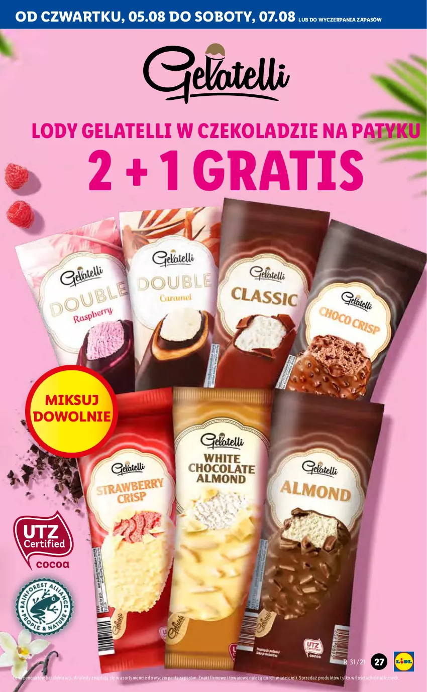 Gazetka promocyjna Lidl - GAZETKA - ważna 05.08 do 07.08.2021 - strona 27 - produkty: Gra, Lody