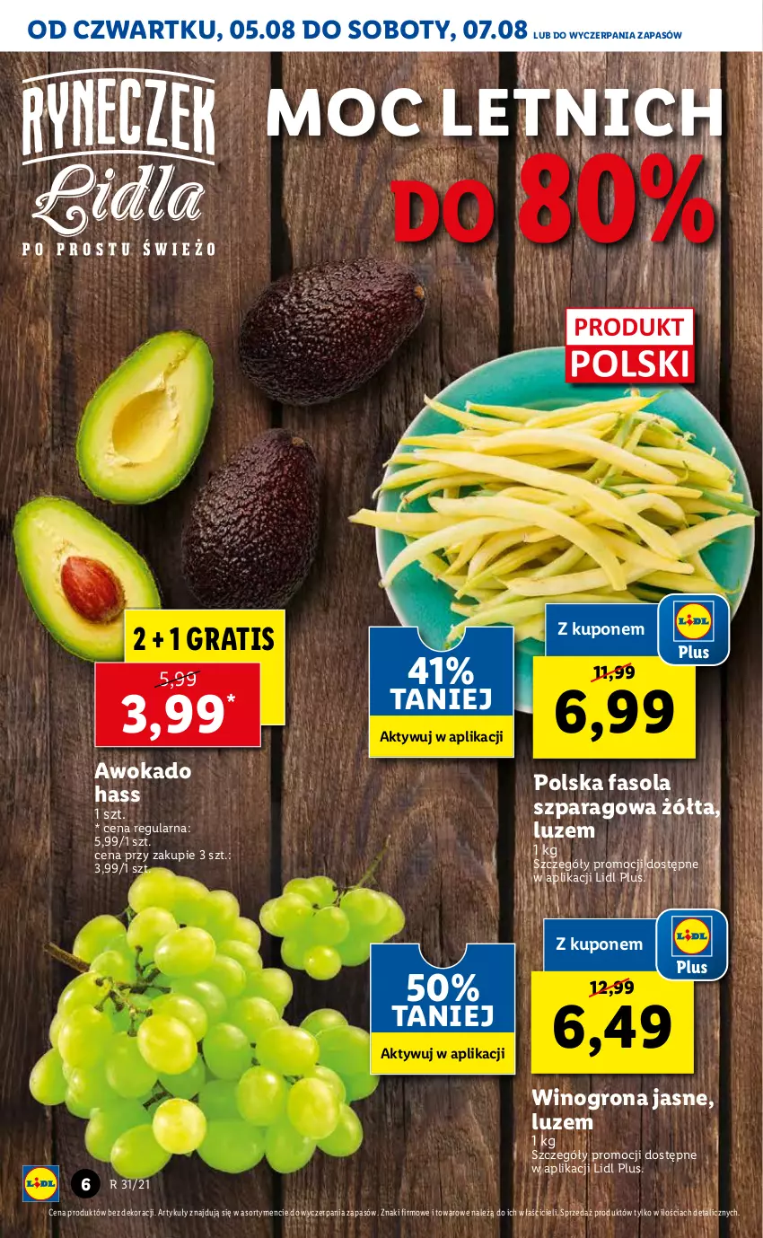 Gazetka promocyjna Lidl - GAZETKA - ważna 05.08 do 07.08.2021 - strona 6 - produkty: Fa, Fasola, Gra, Wino, Winogrona