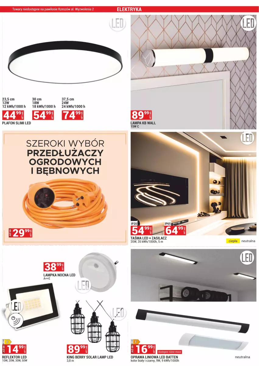 Gazetka promocyjna Merkury Market - ważna 01.09 do 30.09.2024 - strona 28 - produkty: Lampa, Plafon, Reflektor, Reflektor LED