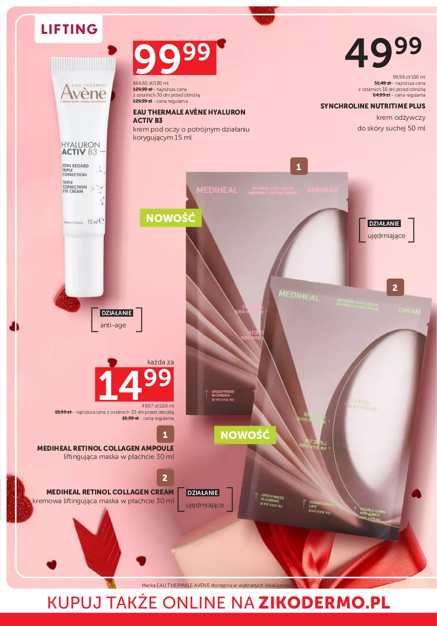 Gazetka promocyjna Ziko - Gazetka Ziko Dermo - ważna 12.02 do 25.02.2026 - strona 14 - produkty: Avène, Krem odżywczy, Krem pod oczy, Maska, Maska w płachcie